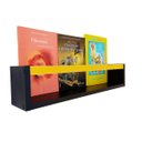 Ver imagem 1 de Prateleira para Livros Infantis Nicho Organizador Pelúcia Quarto de Criança Mdf Preto 55 Cm:amarelo