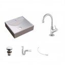 Ver imagem 2 de Kit Cuba Q39 com Torneira 1198 Metal e Válvula Click 1 1/2" Sifão Pvc e Flexível Compace