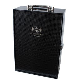 Maleta Porta Vinho Caixa Transporte para Duas Garrafas Modelo Fibra de Carbono - 8