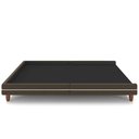 Ver imagem 3 de Cama Casal Base Box Pés Madeira 203cm Suném P05 Veludo Marrom - Lyam Decor