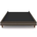 Ver imagem 2 de Cama Casal Base Box Pés Madeira 203cm Suném P05 Veludo Marrom - Lyam Decor