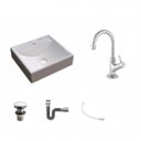 Ver imagem 2 de Kit Cuba Q39 com Torneira 1198 Metal e Válvula Click 1 1/2" Sifão Cromado e Flexível Compace