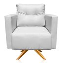 Ver imagem 4 de Kit 2 Poltronas Giratória Livia Corino Base de Madeira Ma30 - D’Rossi