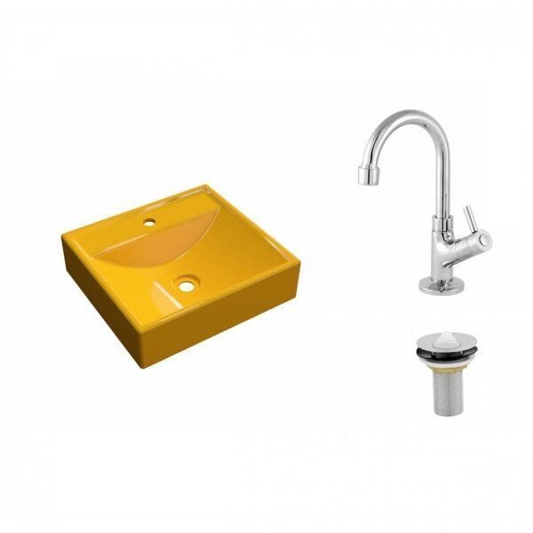 Kit Cuba Q39 com Torneira 1198 Metal e Válvula 1 Pol. - 2