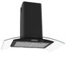 Coifa Terim Ilha Teto Vidro Curvo 90 Cm Preto 127v - 1