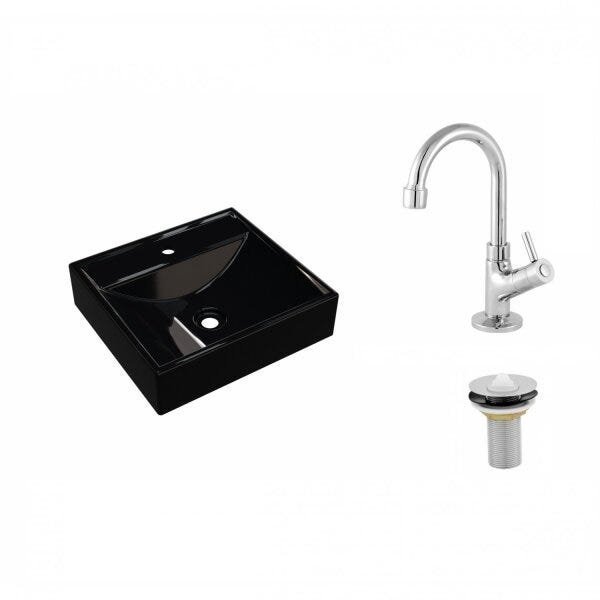 Kit Cuba Q39 com Torneira 1198 Metal e Válvula 1 Pol. - 2