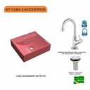 Ver imagem 3 de Kit Cuba Q39 com Torneira 1198 Metal e Válvula 1 Pol.