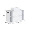 Ver imagem 7 de Conjunto para Banheiro Gabinete Suspenso 80cm com Cuba Espelheira com Toalheiro Branco