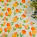 Ver imagem 2 de Toalha Pvc Estampada Transparente 5.0x1.4m Protetora Mesa 07