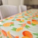 Ver imagem 3 de Toalha Pvc Estampada Transparente 5.0x1.4m Protetora Mesa 07