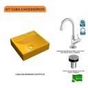 Ver imagem 3 de Kit Cuba Q39 com Torneira 1198 Metal e Válvula Click 1"b Pol. Compace