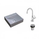 Ver imagem 2 de Kit Cuba Q39 com Torneira 1198 Metal e Válvula Click 1"b Pol. Compace