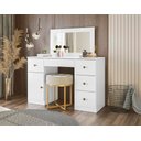 Ver imagem 2 de Cômoda Camarim Sonhos com Penteadeira e Espelho Meninas Estilo Moderno Maquiadora Cor Branco
