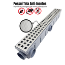 Ver imagem 4 de Ralo Linear Varanda 6cm X 50cm Inox304 Quadr Coletor Cinza