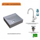 Ver imagem 3 de Kit Cuba Q39 com Torneira 1198 Metal e Válvula Click 1 Pol.