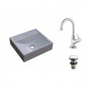 Ver imagem 2 de Kit Cuba Q39 com Torneira 1198 Metal e Válvula Click 1 Pol.