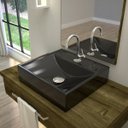 Ver imagem 1 de Kit Cuba Q39 com Torneira 1198 Metal e Válvula Click 1 Pol.