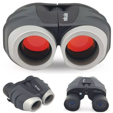 Binóculos Zoom 10-30x25, Telescópio, Binocular, Prisma, BAK4