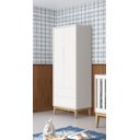 Ver imagem 2 de Guarda-Roupa Retrô 2 Portas Classic New Fosco com Natural - Reller