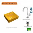 Ver imagem 3 de Kit Cuba Q39 com Torneira 1198 Metal e Válvula Click 1 Pol. 1/2