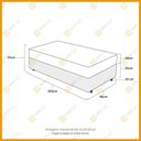 Ver imagem 2 de Cama Box Solteiro King Preta + Colchão de Molas Ensacadas Probel Eclipse Springs 96x203x55cm