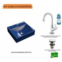 Ver imagem 3 de Kit Cuba Q39 com Torneira 1198 Metal e Válvula Click 1 Pol. 1/2