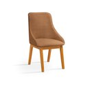 Ver imagem 6 de Conjunto Mesa Jantar 1,20m Amadeirado 4 Cadeira Verona Corino Caramelo Luxo