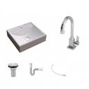 Ver imagem 2 de Kit Cuba Q39 com Torneira Luxo 1195 Metal 1 Pol. e Sifão Pvc e Flexivel