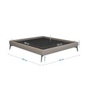 Ver imagem 4 de Base Bi Partida Slim Queen em Linho sem Cabeceira Skybox Cor Bege