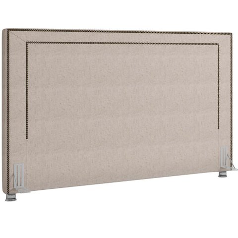 Cabeceira Cama Box Queen 160 Cm P05 Berlim Linho Cru - Lyam Decor