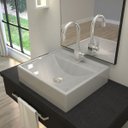 Ver imagem 1 de Kit Cuba Q39 com Torneira Luxo 1195 Metal e Válvula Click 1"b Pol. e Sifão Pvc e Flexível Compace