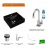 Kit Cuba Q39 com Torneira Luxo 1195 Metal e Válvula Click 1"b Pol. e Sifão Pvc e Flexível Compace - 3