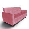 Sofá Cama 3 Lugares Denver Suede Pink - Lares Decor - 2