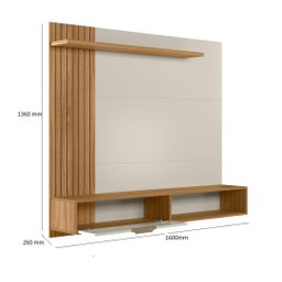 Painel Suspenso Berlim 160mt Nature Branco Off - Peternella - 3
