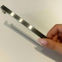 Ver imagem 2 de Puxador Alça Reta Clássica 20cm Oeiras Armários Niquel Escovado Torralba 192mm