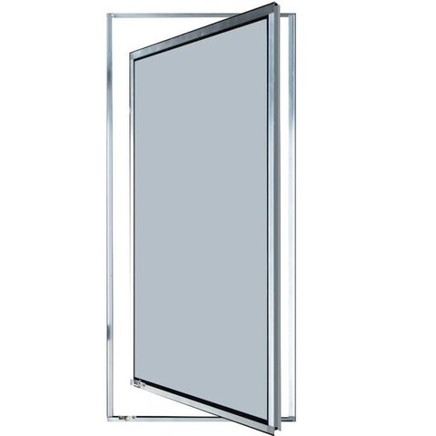 Vitro de Aluminio Capelinha Pivotante Com Trinco 1,20 x 0,60cm
