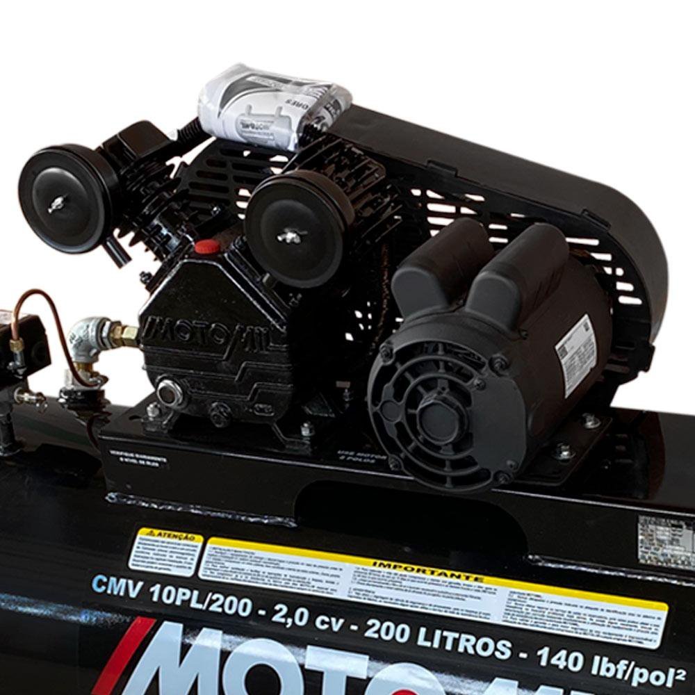 Compressor De Ar 10 Pés 2hp 200 Litros Cmv Mono Air Power 110 /220v 42276.0 MOTOMIL - 3