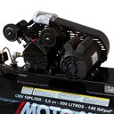 Ver imagem 3 de Compressor De Ar 10 Pés 2hp 200 Litros Cmv Mono Air Power 110 /220v 42276.0 MOTOMIL