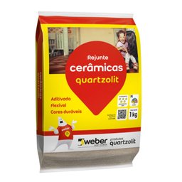 Rejunte Cerâmico Quartzolit 5kg Cinza Outono - 1