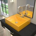 Ver imagem 1 de Kit Cuba Q39 com Torneira Luxo 1195 Metal Válvula Click 1"b Pol. e Sifão Cromado e Flexível Compace
