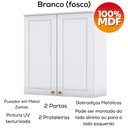 Ver imagem 2 de Armario Aereo e Balcao 80cm Americana Branco Nature Henn