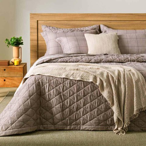 Colcha Casal 300 Fios Darius - Karsten Estampada