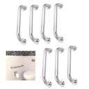 Ver imagem 1 de Alça de Apoio Barra 30cm Kit 7 Unidades Inox Idoso Banheiro Box Corrimao Acessibilidade Suporte
