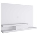 Ver imagem 3 de Painel Home de Tv com Gaveta 3 Prateleiras 134,4cm Branco
