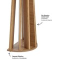 Ver mais imagens de Conjunto de Mesa Oval com 6 Cadeiras 100% Mdf com Encosto Telado Bolonha