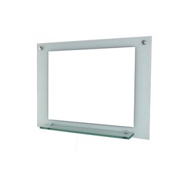 ESPELHO PARA BANHEIRO COM PRATELEIRA 60CM BRANCO - 2