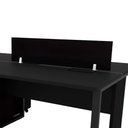 Ver imagem 4 de Divisória para Mesa de Trabalho 110cm MDP Preto F5 Office
