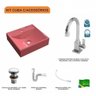 Kit Cuba Q39 com Torneira Luxo 1195 Metal e Válvula Click 1 1/2 e Sifão Pvc e Flexível Compace - 3