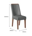 Ver imagem 2 de CONJUNTO COM 2 CADEIRAS POLÔNIA - Amêndoa 03A