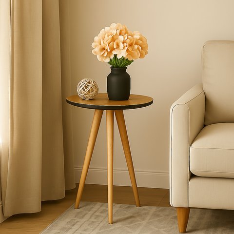 Mesinha de Centro para Sala Sofa Pés Madeira Madeirado